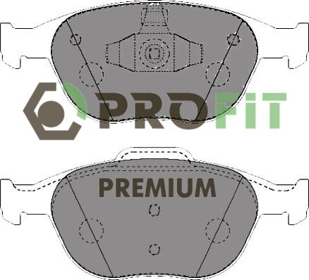 Profit 5005-1568 - Bremžu uzliku kompl., Disku bremzes autospares.lv