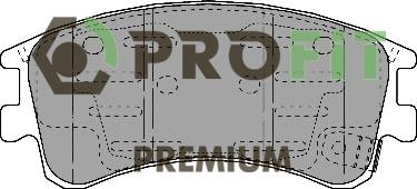 Profit 5005-1619 - Bremžu uzliku kompl., Disku bremzes autospares.lv