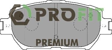 Profit 5005-1620 - Bremžu uzliku kompl., Disku bremzes www.autospares.lv