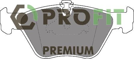 Profit 5005-1073 - Тормозные колодки, дисковые, комплект www.autospares.lv