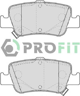 Profit 5000-4048 - Brake Pad Set, disc brake www.autospares.lv