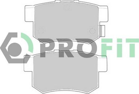 Profit 5000-0956 - Brake Pad Set, disc brake www.autospares.lv