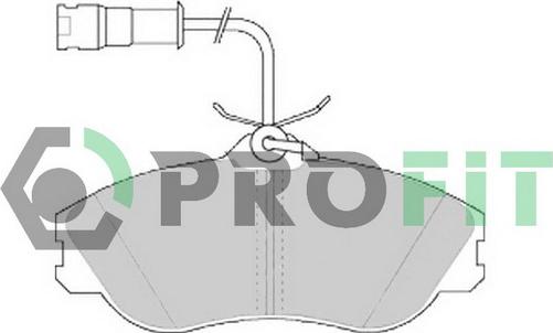 Profit 5000-0563 - Тормозные колодки, дисковые, комплект www.autospares.lv