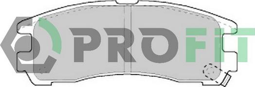 Profit 5000-0803 - Brake Pad Set, disc brake www.autospares.lv