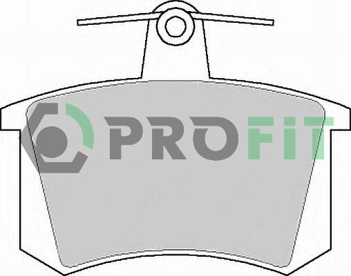 Profit 5000-0222 - Bremžu uzliku kompl., Disku bremzes autospares.lv