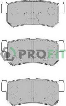 Profit 5000-1937 - Brake Pad Set, disc brake www.autospares.lv