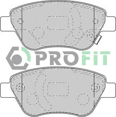 Profit 5000-1920 - Brake Pad Set, disc brake www.autospares.lv