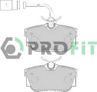 Profit 5000-1482 - Brake Pad Set, disc brake www.autospares.lv