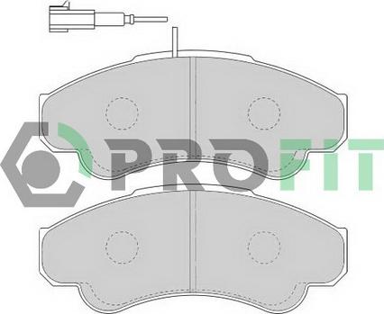 Profit 5000-1479 - Тормозные колодки, дисковые, комплект www.autospares.lv