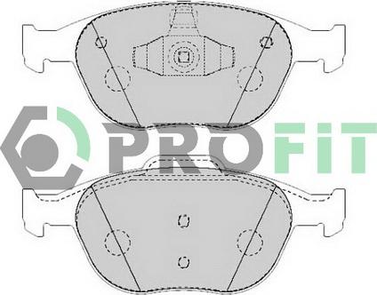 Profit 5000-1568 - Тормозные колодки, дисковые, комплект www.autospares.lv