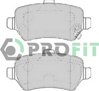 Profit 5000-1521 - Brake Pad Set, disc brake www.autospares.lv