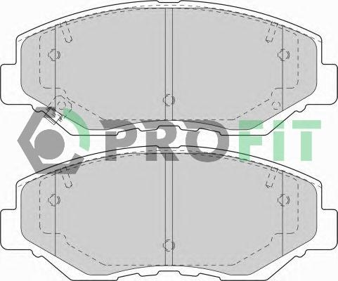 Profit 5000-1658 - Bremžu uzliku kompl., Disku bremzes autospares.lv