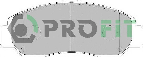 Profit 5000-1669 - Brake Pad Set, disc brake www.autospares.lv