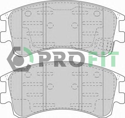 Profit 5000-1619 C - Bremžu uzliku kompl., Disku bremzes autospares.lv