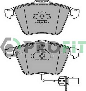 Profit 5000-1629 - Bremžu uzliku kompl., Disku bremzes www.autospares.lv