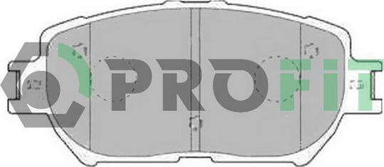 Profit 5000-1620 - Brake Pad Set, disc brake www.autospares.lv