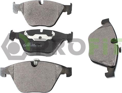 Profit 5000-1628 - Brake Pad Set, disc brake www.autospares.lv