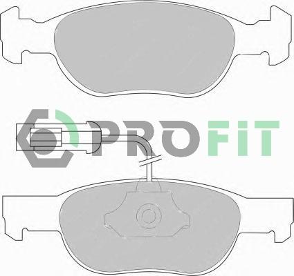 Profit 5000-1040 - Brake Pad Set, disc brake www.autospares.lv