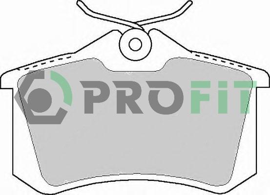 Profit 5000-1083 - Brake Pad Set, disc brake www.autospares.lv