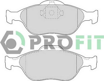 Profit 5000-1394 C - Brake Pad Set, disc brake www.autospares.lv