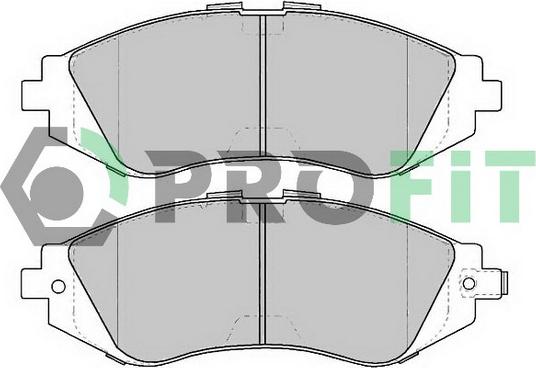 Profit 5000-1369 - Тормозные колодки, дисковые, комплект www.autospares.lv