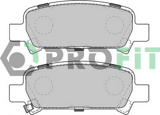 Profit 5000-1333 C - Brake Pad Set, disc brake www.autospares.lv