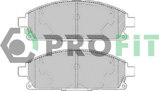 Profit 5000-1263 C - Brake Pad Set, disc brake www.autospares.lv