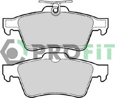 Profit 5000-1766 - Bremžu uzliku kompl., Disku bremzes www.autospares.lv