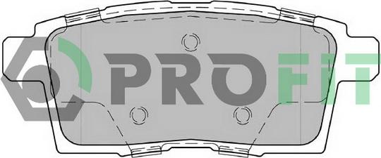 Profit 5000-2020 - Brake Pad Set, disc brake www.autospares.lv