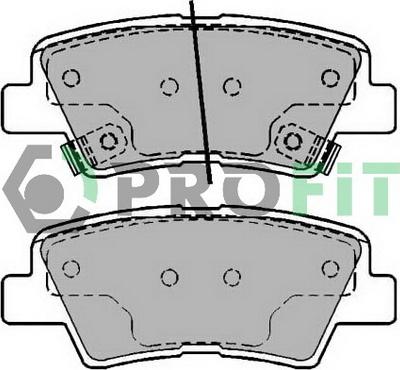 Profit 5000-2028 - Тормозные колодки, дисковые, комплект www.autospares.lv