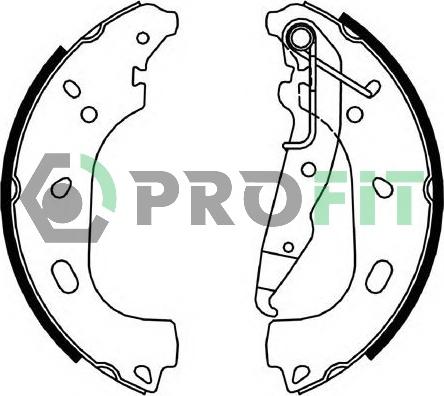 Profit 5001-4055 - Bremžu loku komplekts autospares.lv