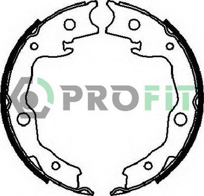 Profit 5001-4029 - Brake Shoe Set www.autospares.lv