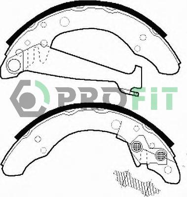 Profit 5001-0408 - Bremžu loku komplekts autospares.lv