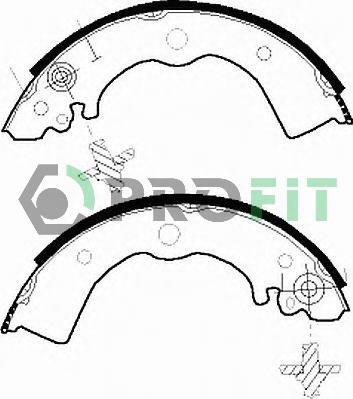 Profit 5001-0412 - Brake Shoe Set www.autospares.lv