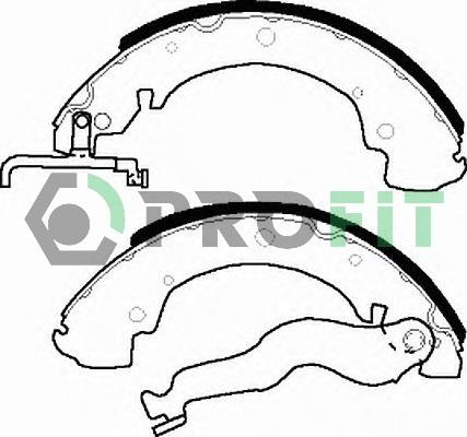 Profit 5001-0428 - Bremžu loku komplekts autospares.lv