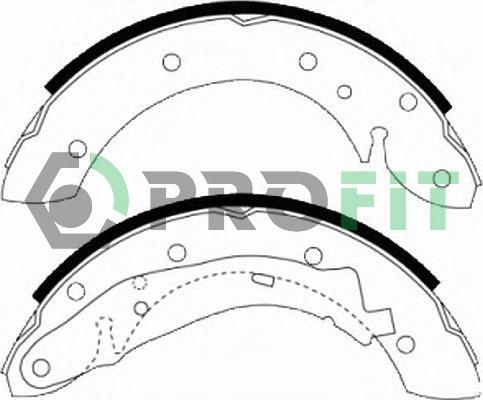 Profit 5001-0567 - Brake Shoe Set www.autospares.lv