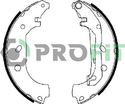 Profit 5001-0648 - Bremžu loku komplekts autospares.lv