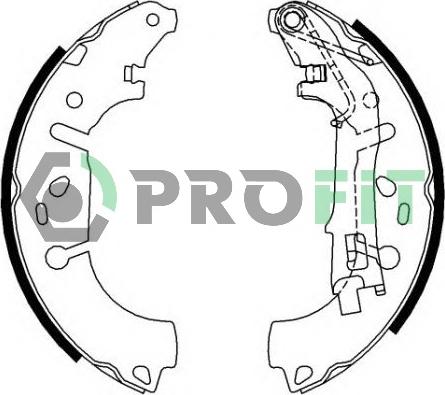 Profit 5001-0682 - Brake Shoe Set www.autospares.lv