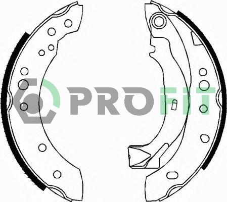 Profit 5001-0626 - Brake Shoe Set www.autospares.lv