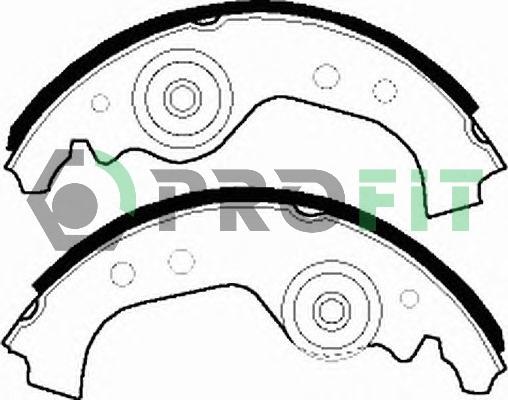 Profit 5001-0027 - Bremžu loku komplekts autospares.lv