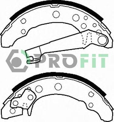 Profit 5001-0191 - Bremžu loku komplekts www.autospares.lv