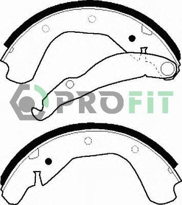 Profit 5001-0198 - Bremžu loku komplekts autospares.lv