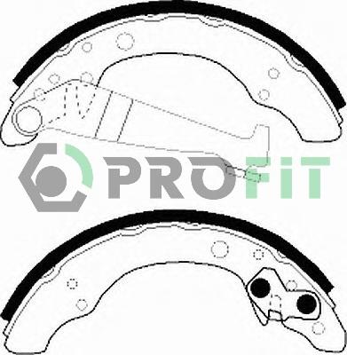 Profit 5001-0150 - Brake Shoe Set www.autospares.lv