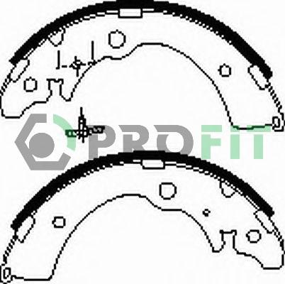 Profit 5001-0318 - Bremžu loku komplekts autospares.lv