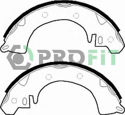 Profit 5001-0228 - Brake Shoe Set www.autospares.lv