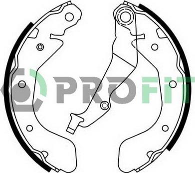 Profit 5001-0750 - Brake Shoe Set www.autospares.lv