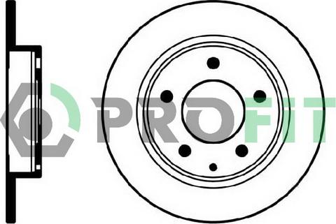 Profit 5010-0524 - Bremžu diski www.autospares.lv