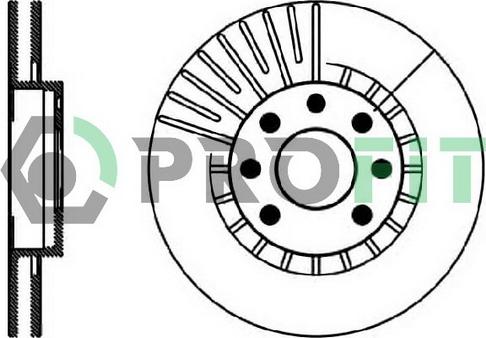 Profit 5010-0206 - Bremžu diski autospares.lv