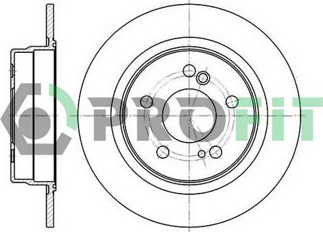 Profit 5010-0224 - Bremžu diski www.autospares.lv