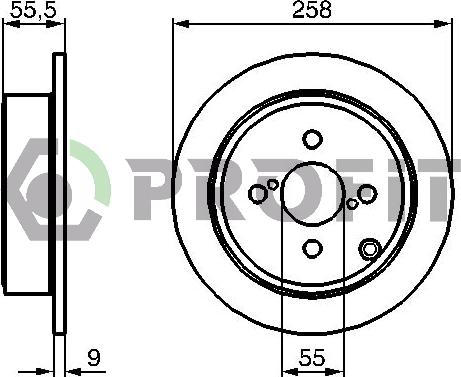 Profit 5010-1419 - Тормозной диск www.autospares.lv